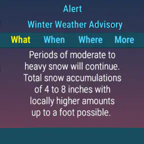 SkyHalo Weather for Wear OS screenshot
