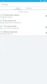 Skype for Business for Android screenshot