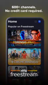 Sling: Live TV + Freestream screenshot