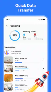 Smart Switch App File Transfer screenshot