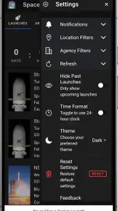 Space Launch Schedule screenshot