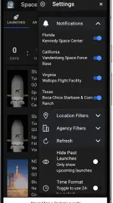 Space Launch Schedule screenshot
