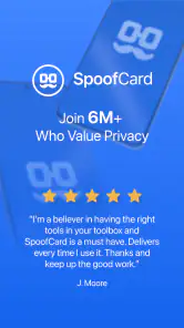 SpoofCard - Privacy Protection screenshot