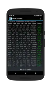 Stock Screener screenshot