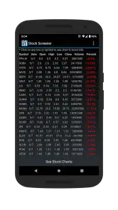 Stock Screener screenshot