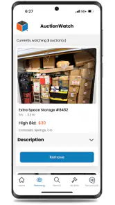 StorageTreasures Auction App screenshot