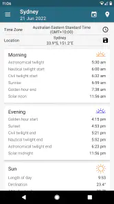 Sun Position, Sunrise/set PRO screenshot