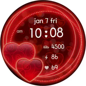 Sweet Hearts Watch Face screenshot