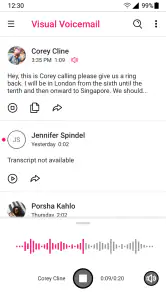 T-Mobile Visual Voicemail screenshot