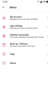 T-Mobile Visual Voicemail screenshot