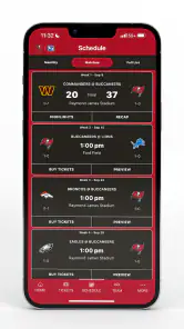 Tampa Bay Buccaneers Mobile screenshot