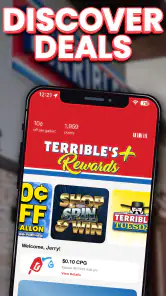 Terrible's+ Rewards screenshot