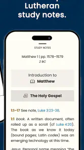 The Lutheran Study Bible screenshot