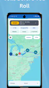 Toll Calculator GPS Navigation screenshot