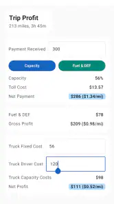 Toll Calculator GPS Navigation screenshot