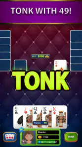 Tonk Star Classic Card Game screenshot