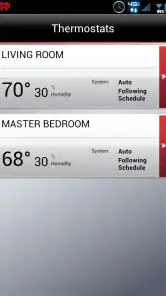 Total Connect Comfort screenshot