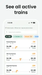 TrainKothai - BD Train Tracker screenshot