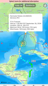 Tropical Hurricane Tracker screenshot