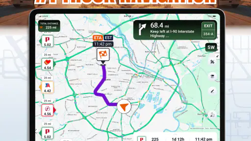 Trucker Guide: Truck Stops screenshot