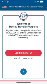 Trusted Traveler screenshot