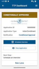 Trusted Traveler Programs screenshot