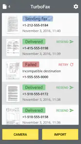 Turbo Fax: send fax from phone screenshot