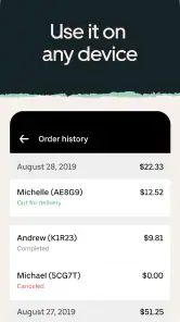 Uber Eats Orders screenshot