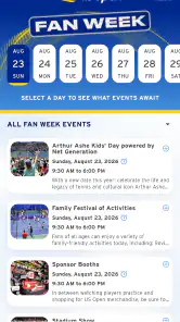 US Open Tennis Championships screenshot