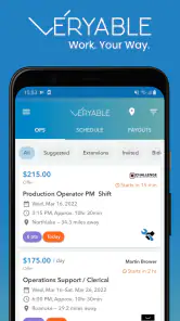 Veryable: Work. Next Day Pay screenshot