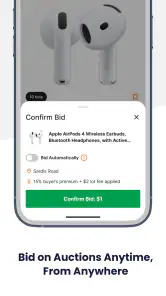 Vista Auction screenshot