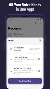 Voice & Transcribe - QuickVox screenshot
