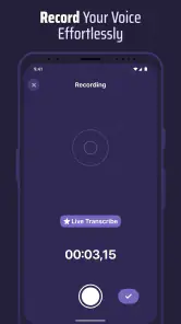 Voice & Transcribe - QuickVox screenshot