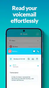 Voxist: read your voicemail screenshot