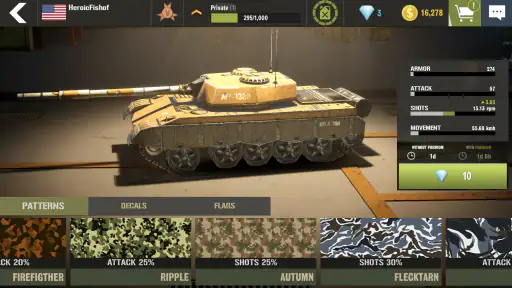 War Machines：Tanks Battle Game screenshot