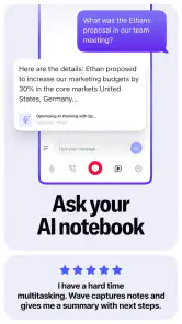 Wave AI Note Taker & Recorder screenshot