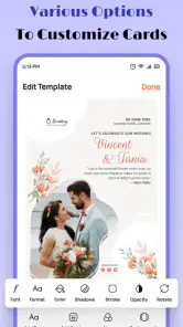 Wedding Invitation Maker App screenshot