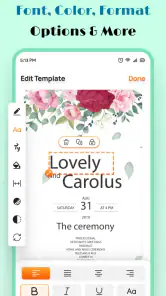 Wedding Invitation Maker App screenshot