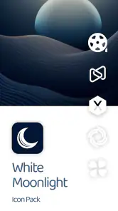 White Moonlight Icon Pack screenshot