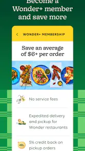 Wonder: Food Delivery screenshot
