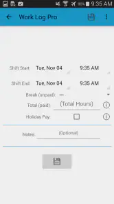 Work Log Pro App - Reviewed