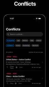 World Monitor App screenshot