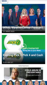 WRAL News App screenshot