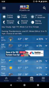 WSB-TV Channel 2 Weather screenshot