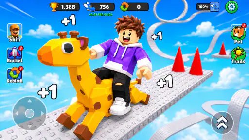 +1 Speed Obby Clicker screenshot
