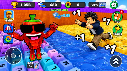 +1 Speed Obby Clicker screenshot