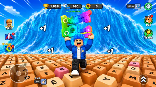+1 Speed Obby Clicker screenshot