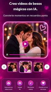 Abrazos y besos de amor con IA screenshot