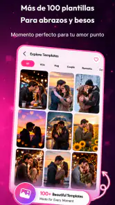Abrazos y besos de amor con IA screenshot