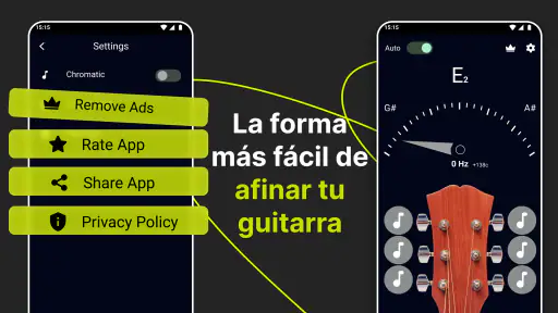 Afinador de guitarra preciso screenshot
